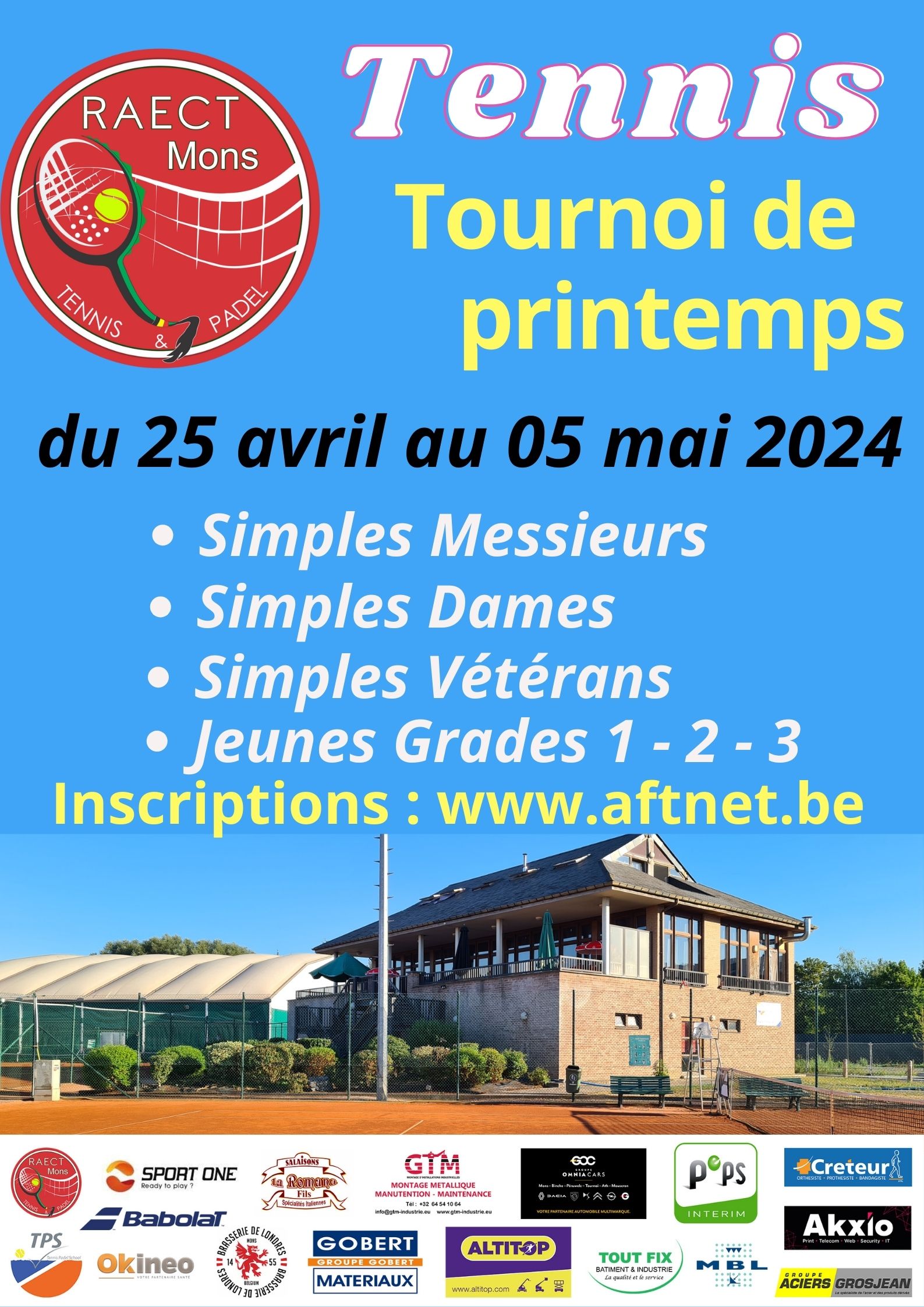 TOURNOI DE TENNIS SIMPLES